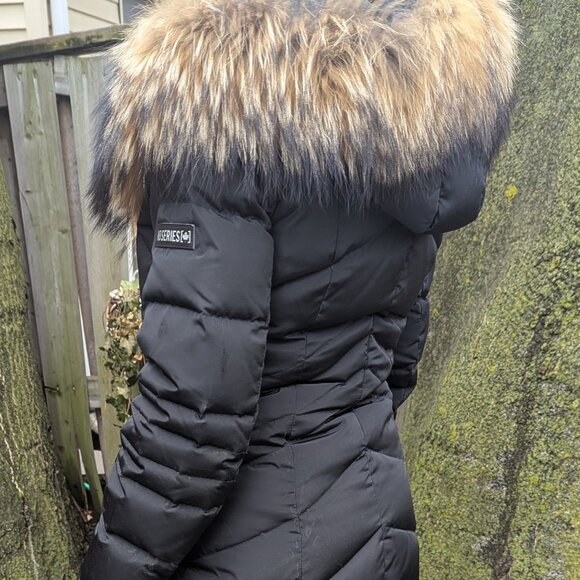 NB Series by Nicole Benisti Jackets & Blazers - NB Series by Nicole Benisti Duck Down Puffer Jacket Size XS Raccoon Fur Collar